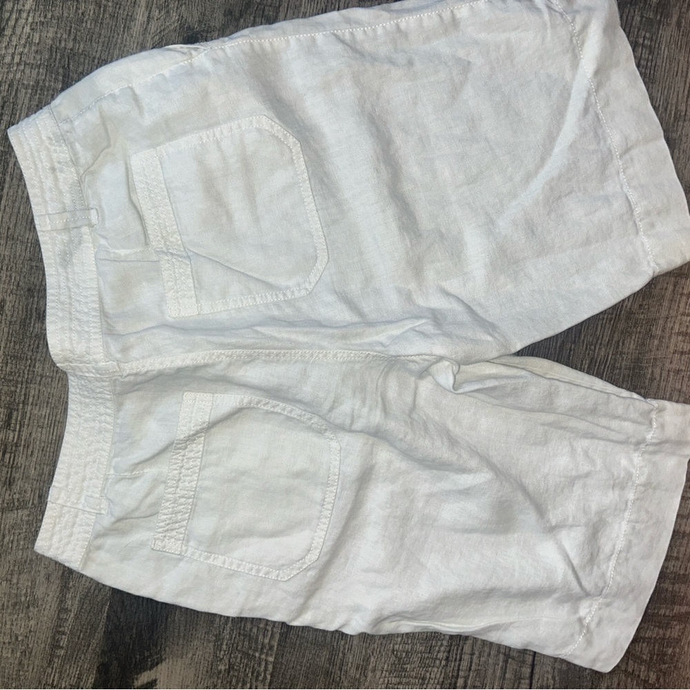 Liz Claiborne White Bermuda Shorts Comfortable Cotton Blend - Picture 4 of 4